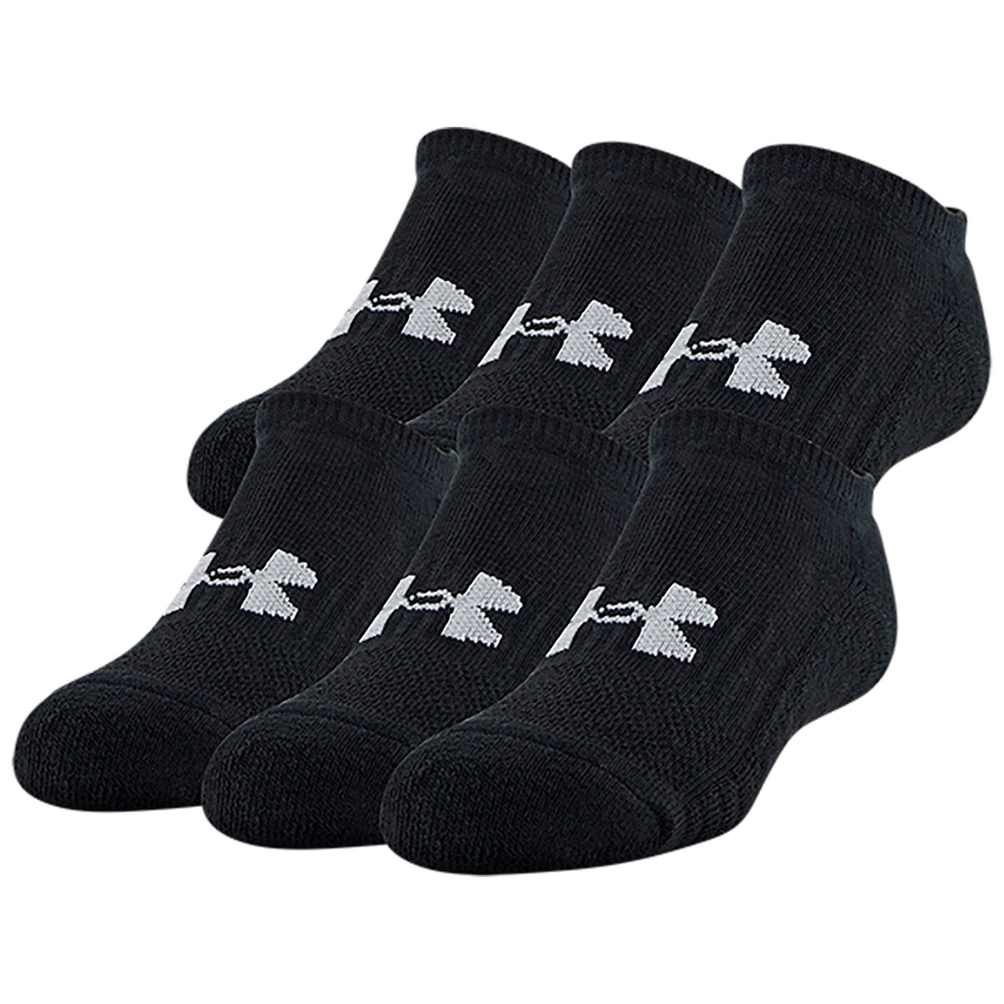 Under Armour Boys Training Cotton No Show Socks 6 Pack